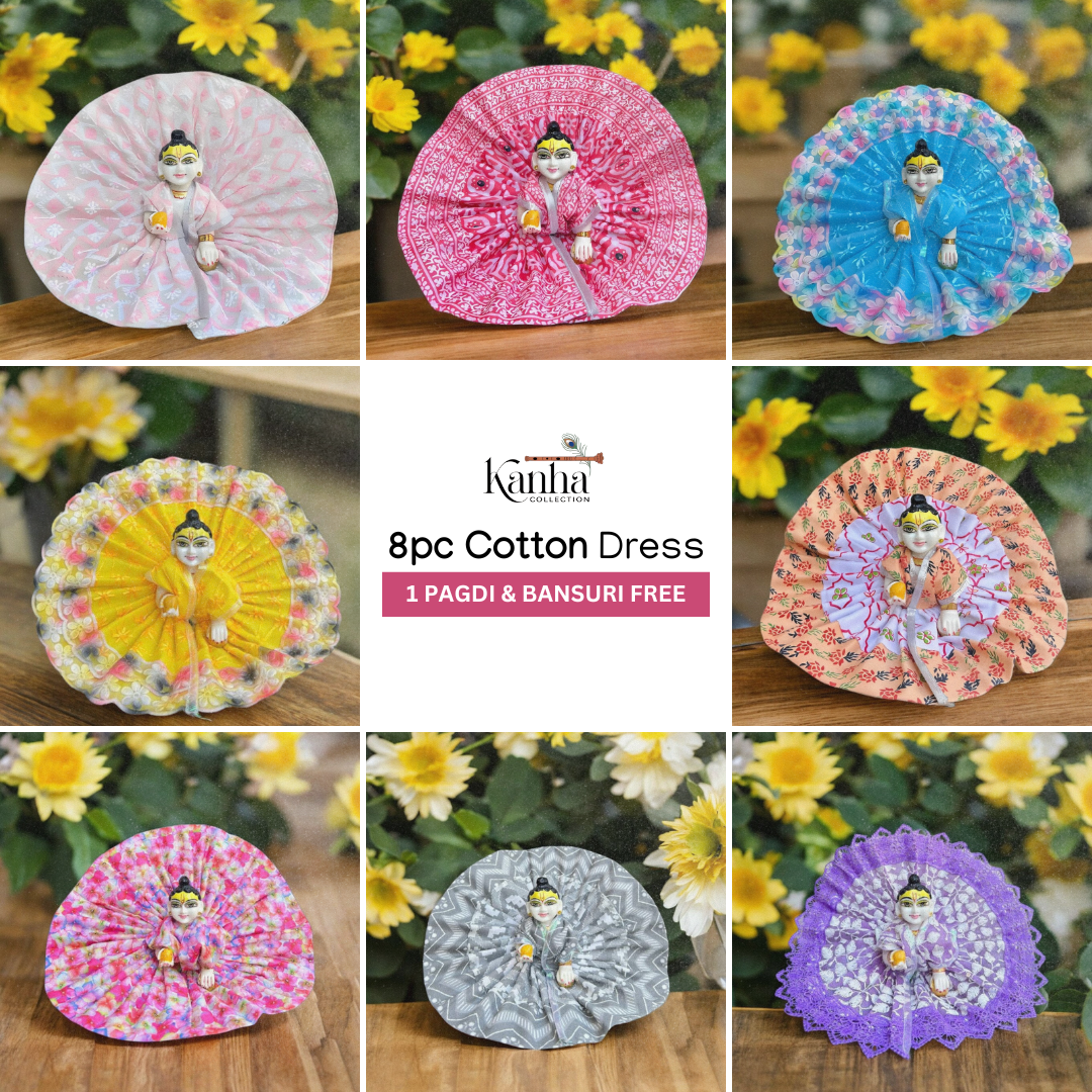 8pc Cotton Dress + 2 FREE Dresses free