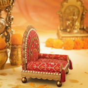 Beautiful & Premium Patola  Singhasan For laddu gopal ji