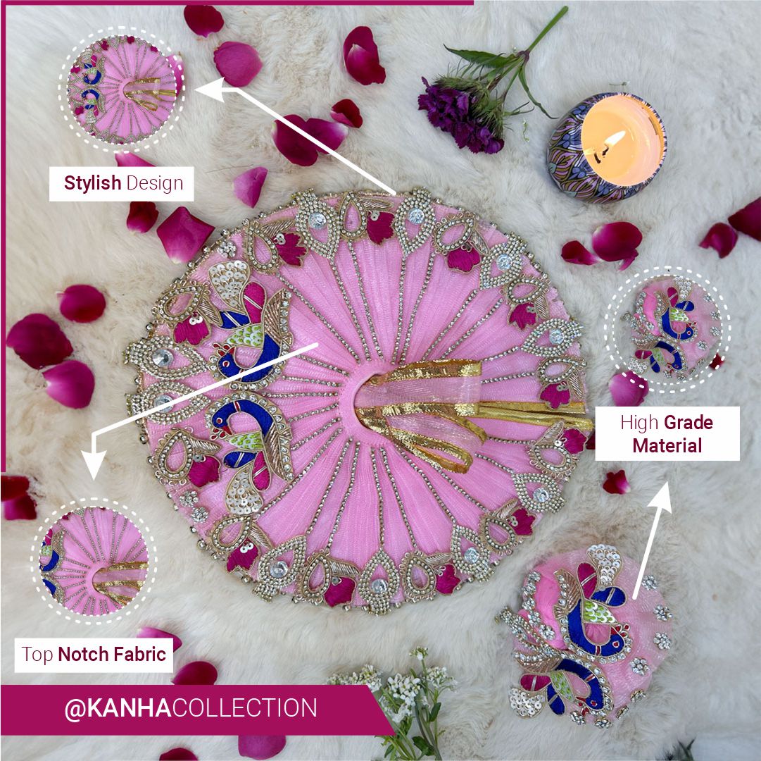 Heavy Pink Peacock Dress