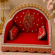 ROYAL & PREMIUM MOR SINGHASAN FOR LADDU JI