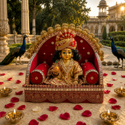 ROYAL & PREMIUM MOR SINGHASAN FOR LADDU GOPAL JI