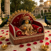 ROYAL & PREMIUM MOR SINGHASAN FOR LADDU GOPAL JI