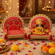Beautiful & Premium Patola  Singhasan For laddu gopal ji