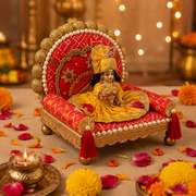 Beautiful & Premium Patola  Singhasan For laddu gopal ji
