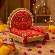 Beautiful & Premium Patola  Singhasan For laddu gopal ji
