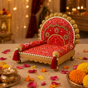 Beautiful & Premium Patola  Singhasan For laddu gopal ji