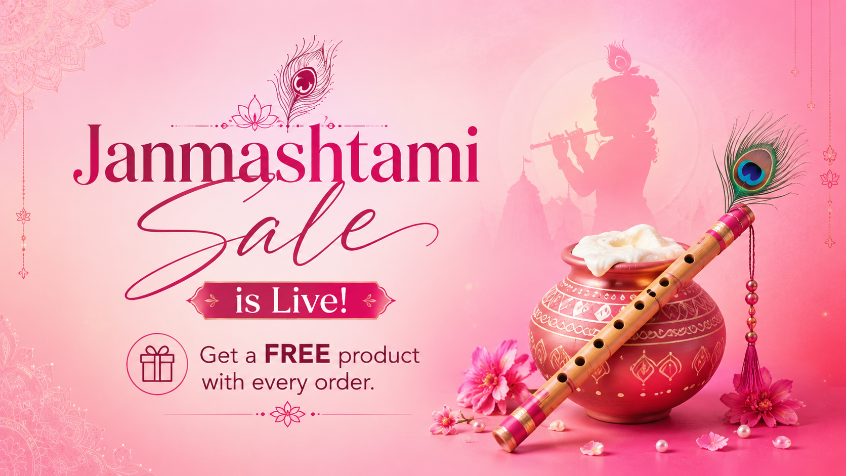8 Piece Pure Cotton Laddu Gopal Dress Combo + Free Pagdi & Bansuri
