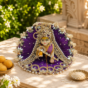 Beautiful Premium 3 Heavy Dress Combo With Pagdi + Jewellery Set Free (Lavender Combo)