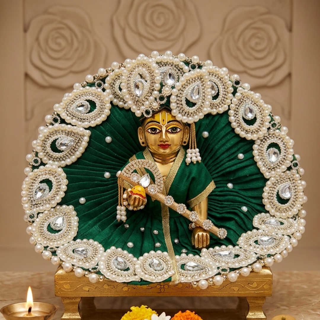 Beautiful Pearl Dress for janmashtami