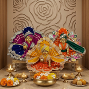 Premium Winter Designer Velvet Dresses For Laddu Gopal Ji With Pagdi +Velvet Shawl Free