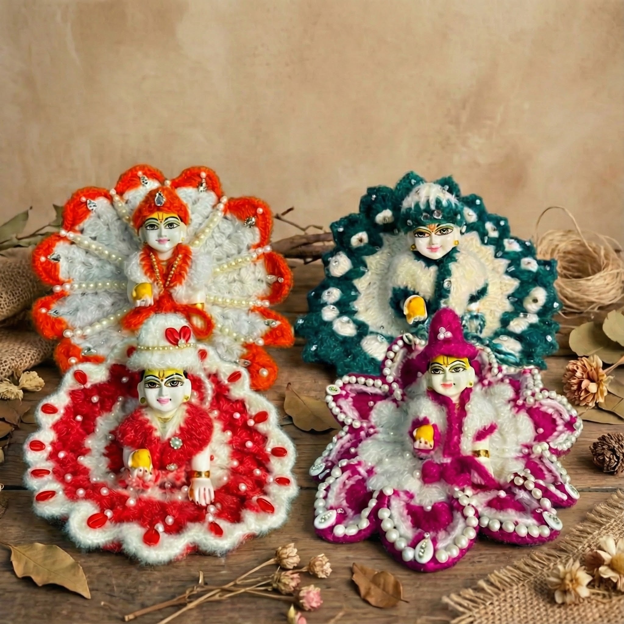 Beautiful & Premium 3pc heavy woolen set with cap + 1 heavy dress with cap & bansuri free