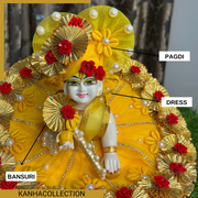 Holi special Laddu ji 3 Dress Combo with 3 Pagdi & 3 Bansuri FREE