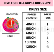 Diwali special dress with jewellery (10 pc set)