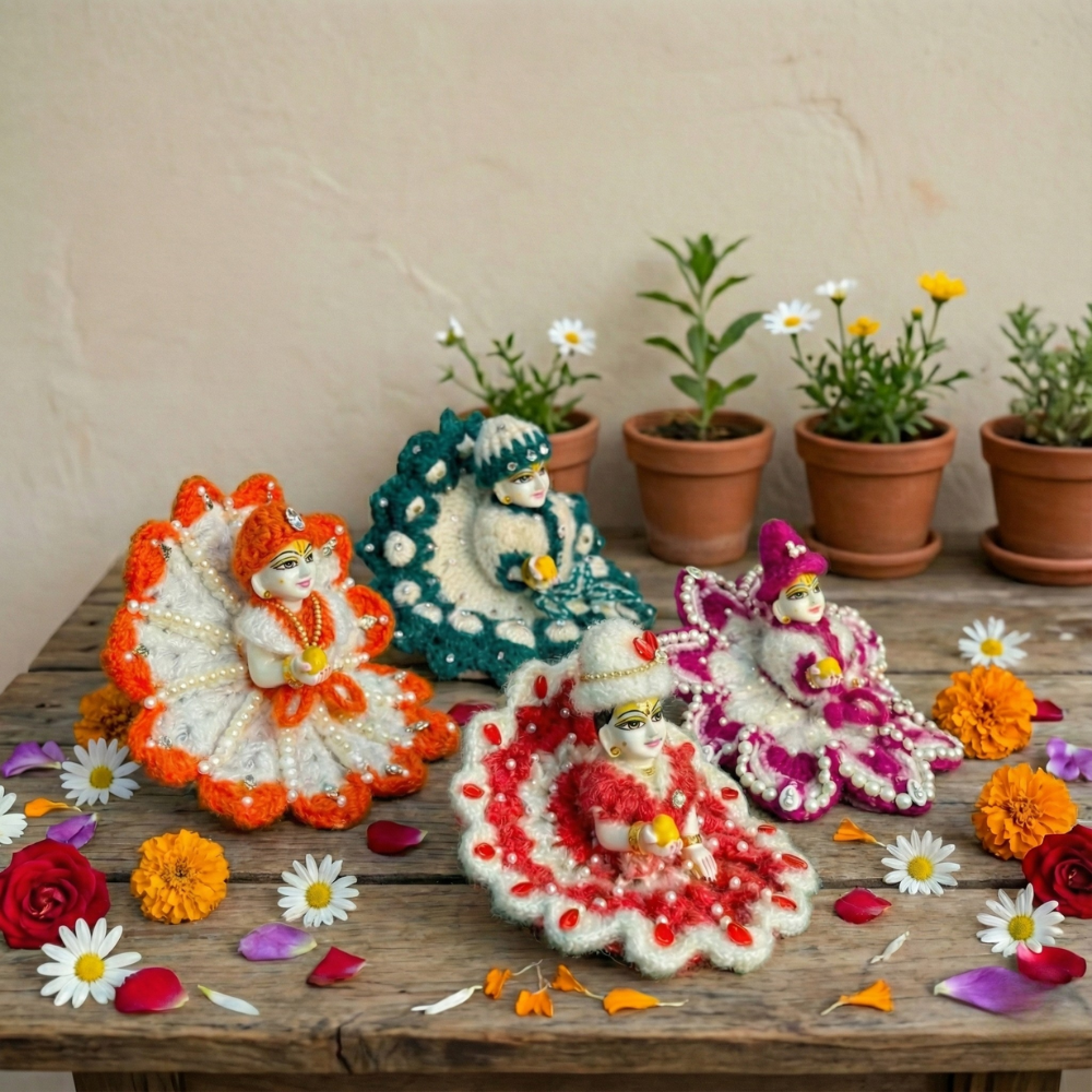 Beautiful & Premium 3pc heavy woolen set with cap + 1 heavy dress with cap & bansuri free