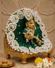 Beautiful Pearl Dress for janmashtami