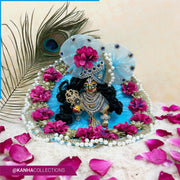 Heavy Blue dress with pagdi