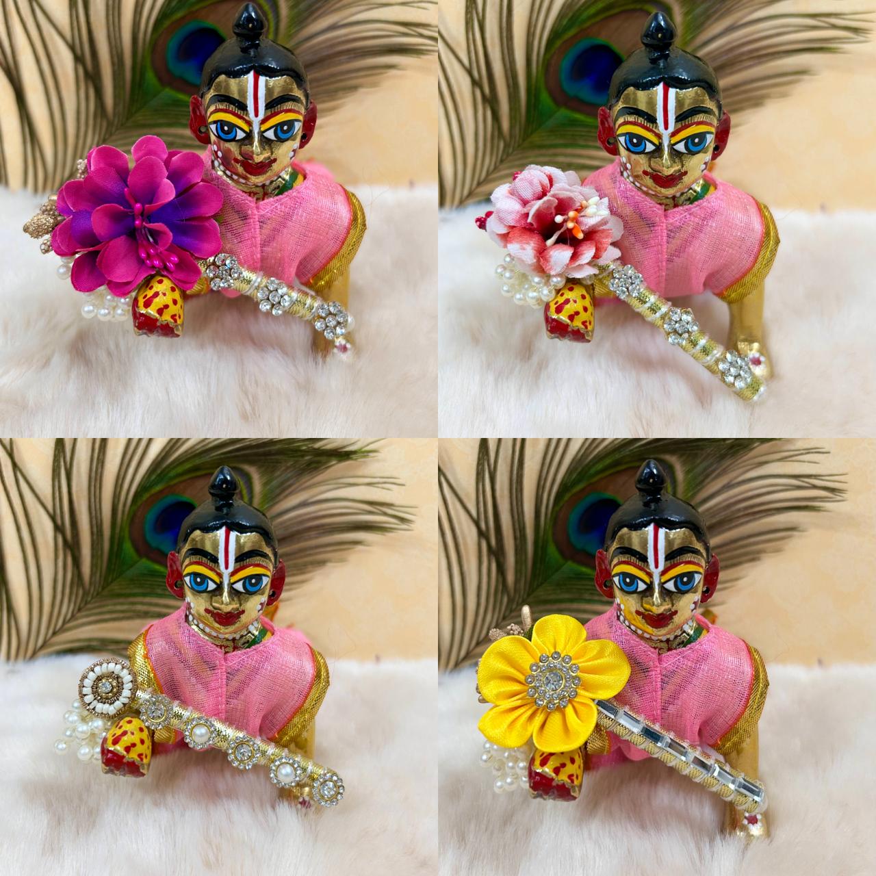 4 DESIGNER DRESS WITH PAGDI & BANSURI (12PC SET)