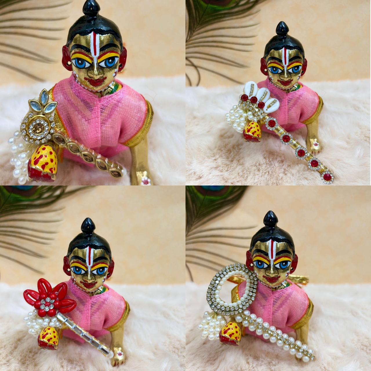 4 DESIGNER DRESS COMBO WITH MACHING PAGDI & BANURI (12 PC SET)