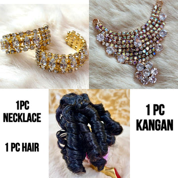 12pc Festive SPECIAL COMBO WITH JEWELLERY + 2 COTTON DRESS FREE