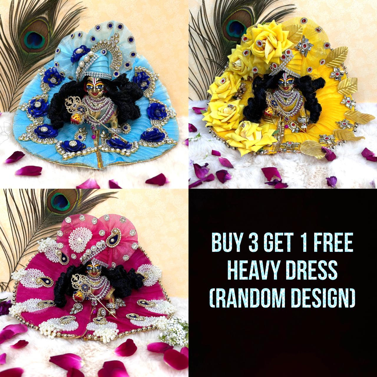 Diwali Special Offer Buy 3 + Get 1 free Heavy dress