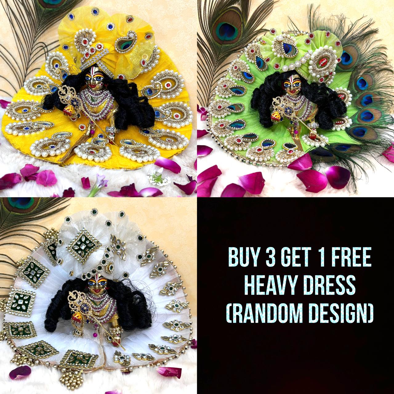 Diwali Special Offer Buy 3 + Get 1 free Heavy dress