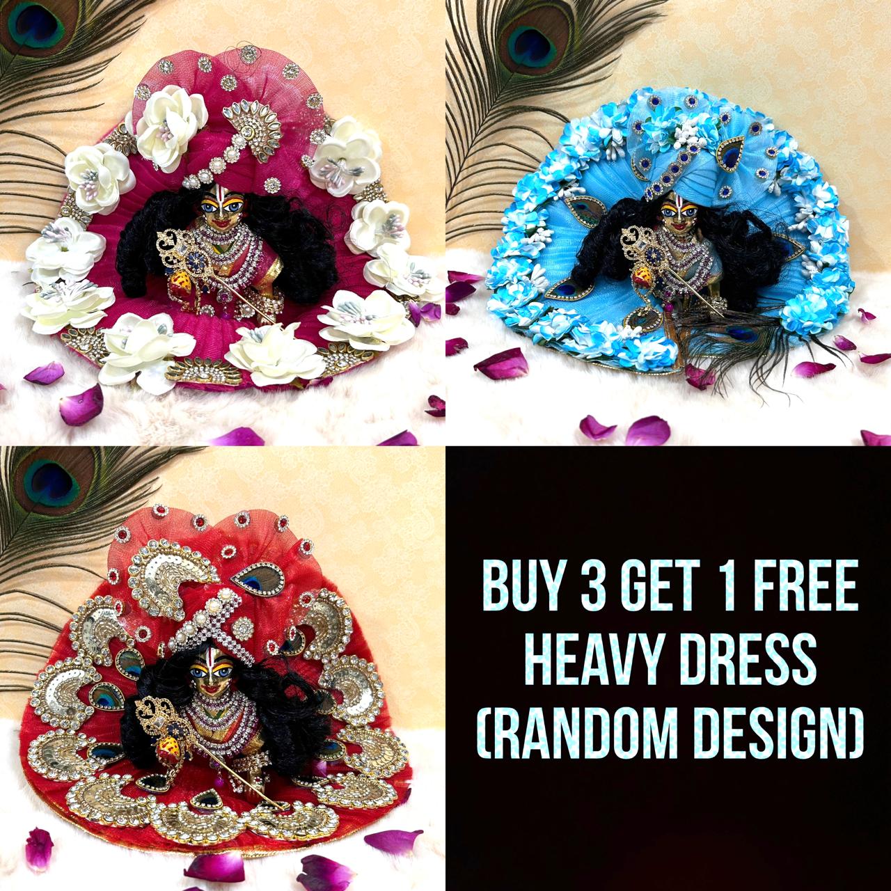 Diwali Special Offer Buy 3 + Get 1 free Heavy dress