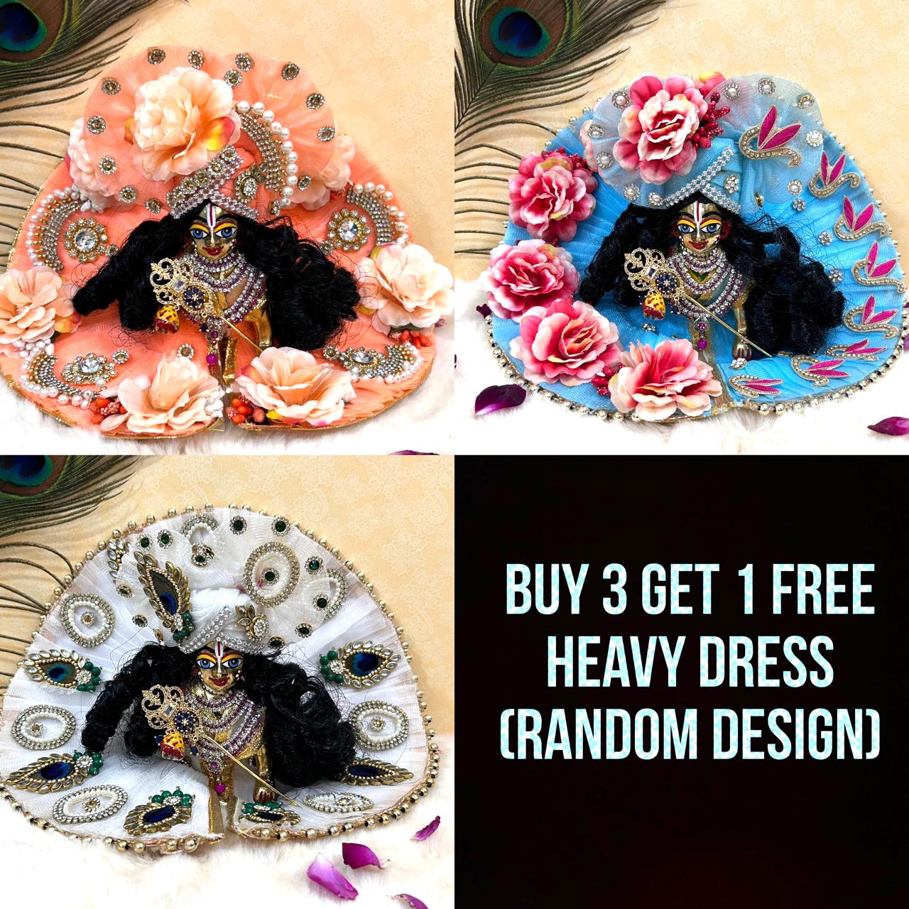 Diwali Special Offer Buy 3 + Get 1 free Heavy dress