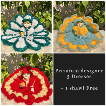 Beautiful & Designer 3 pc woolen dress + 1 shawl free