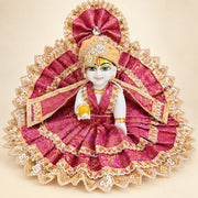 Royal Pink Designer Laddu Gopal Ji Dress –With Pagdi & Patka