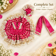 Royal Pink Dress For Laddu Gopal ji-With Pagdi & Patka