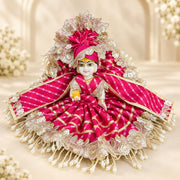 Royal Pink Dress For Laddu Gopal ji-With Pagdi & Patka