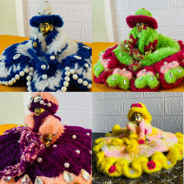 Beautifu & Premium heavy woollen dress 3 pc set with cap+1 Dress free with cap