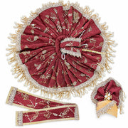 Royal Maroon Designer Laddu Gopal Ji Dress with Pagdi & Patka