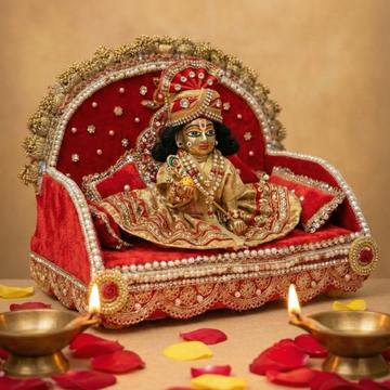 ROYAL & PREMIUM MOR SINGHASAN FOR LADDU GOPAL JI