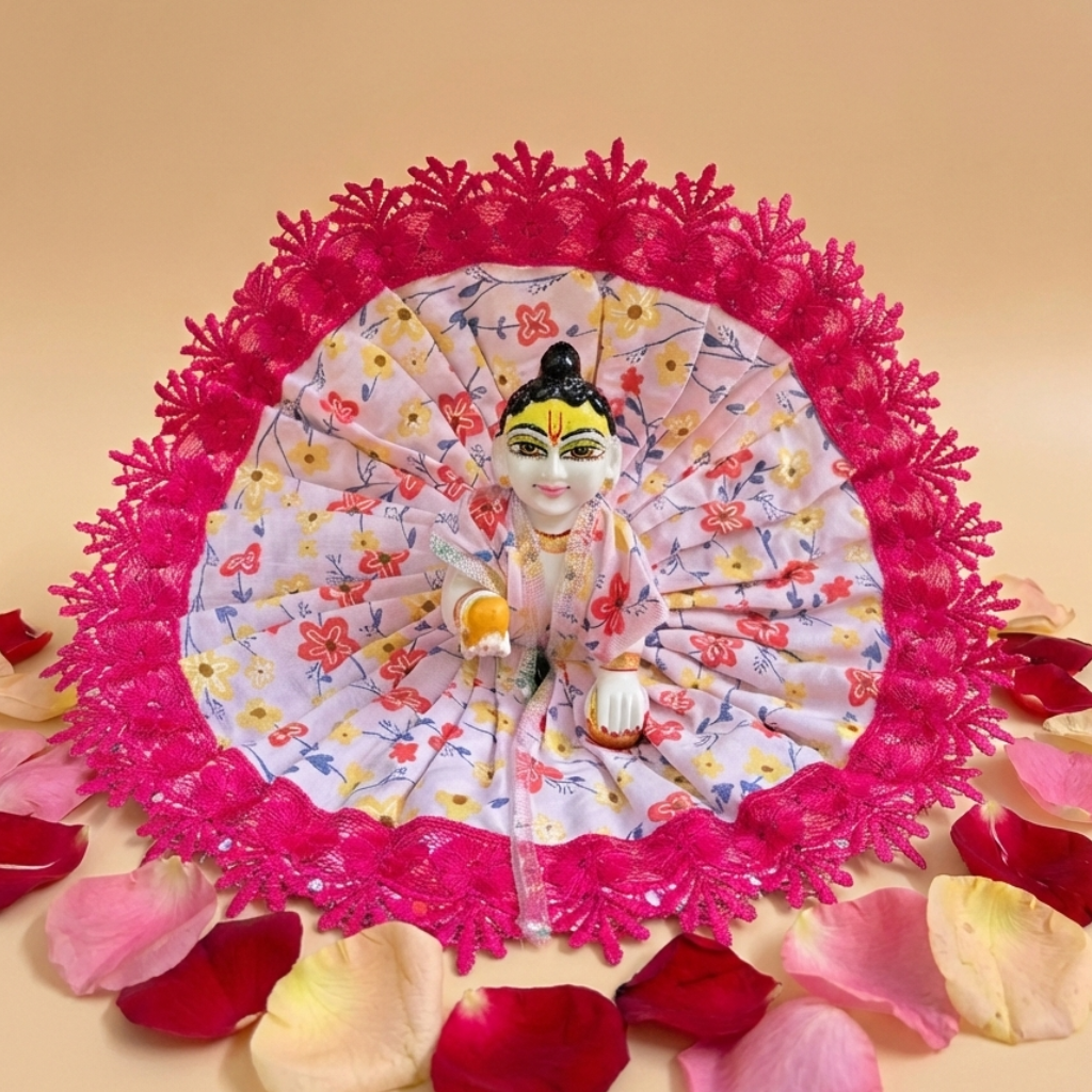 Premium & Beautiful 4pc cotton Daily wear dress set+Pagdi & Bansuri free