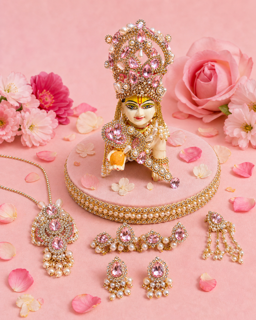 Laddu Gopal Ji Jewelry set