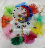 Beautiful multi color white Dress - Kanha Collection