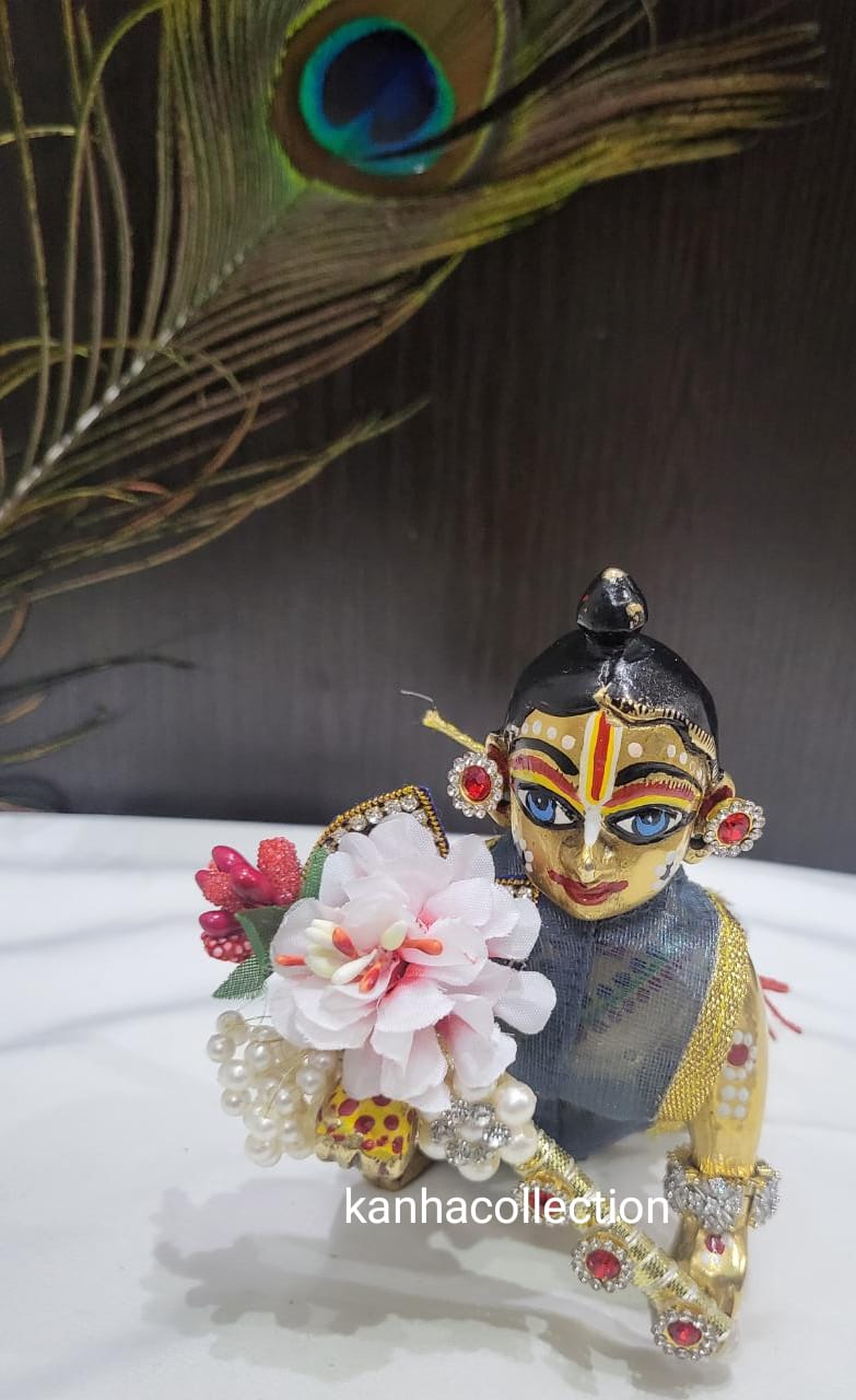Beautiful pink bansuri with mor booti - Kanha Collection