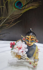 Beautiful pink bansuri with mor booti - Kanha Collection