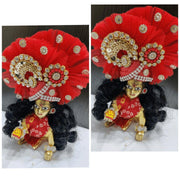 Laddo gopal red pagri - Kanha Collection